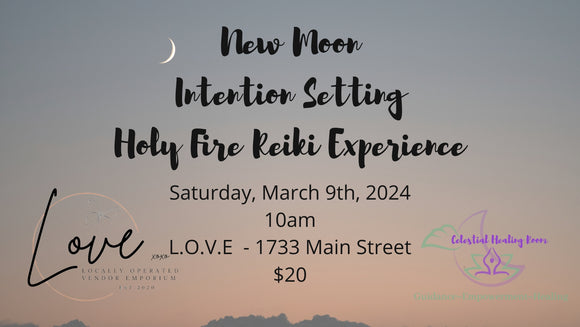 New Moon Intention Setting/Reiki Experience/Meditation