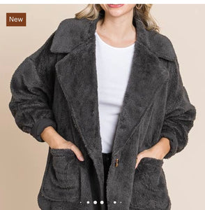 L1 Faux Fur Double Breasted Jacket $79.99