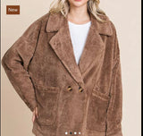 L1 Faux Fur Double Breasted Jacket $79.99