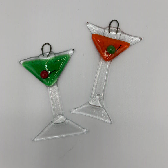 Glass Martini ornaments